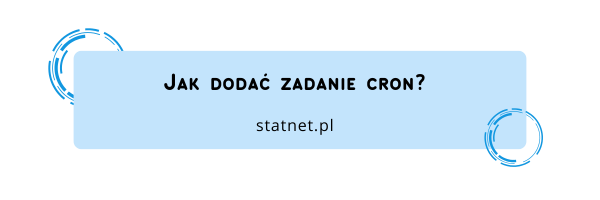 Jak dodać zadanie cron?