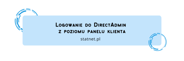 Logowanie do DirectAdmin z panelu klienta